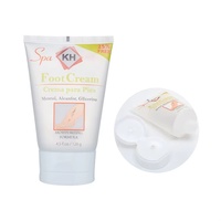 Tube souple semi-transparent givré de 4,5 oz avec bouchon à clapet pour crème pour les pieds, lotion corporelle et pour les pieds, 128 g