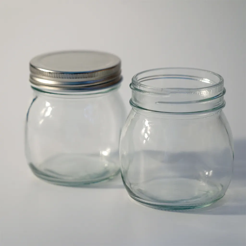 10 Unzen transparente Lebensmittel gläser luftdichte Vorrats behälter Marmeladen gläser Lebensmittel behälter mit Deckel Glas vorrats behälter für die Küche