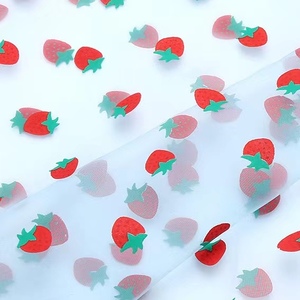 100% Polyester Organza vải với dâu mô hình lưới kỹ thuật số in giai đoạn trang phục nền trang trí vải - Product Image 3