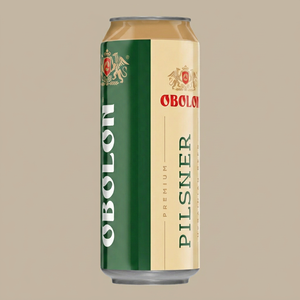 Bière Obolon Pilsner Lager en canette de 0,5L, 5% ABV - Product Image 1