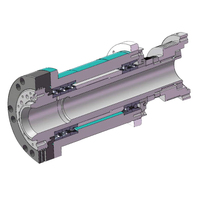 Mandrin de tour CNC FORGEX A2-5 6000 tr/min, alésage 56 mm, avec roulement, modèle 150A2/5-260T pour machines de tournage CNC