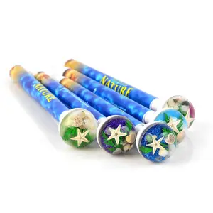 Оригинальная шариковая ручка с морским образцом coplfour, креативные канцелярские товары ручной работы, янтарная Новинка, шариковая ручка