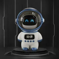 FYX Speaker Bluetooth astronot cerdas, jam meja tidur Digital cerdas, Speaker BT, Alarm, Radio FM, lampu malam elektronik