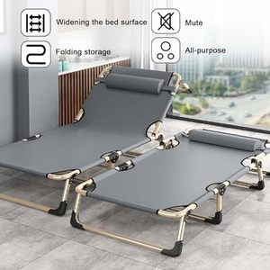 Cama Plegable Metálica Profesional OEM/ODM, Fácil de Transportar, Altura Ajustable, Cama Reclinable para Descanso, para Hogar, Oficina, Camping al Aire Libre - Product Image 2