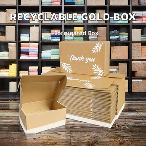 Eco Friendly Biodegradable <b>Corrugated</b> <b>Paper</b> Gift Box Recyclable Kraft Mailer Box Handle Custom Packaging for Cosmetic Jewelry - Product Image 2