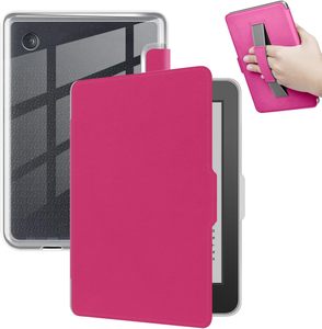 Funda Protectora Personalizada de Cuero PU con Cubierta Transparente de TPU para <span class=keywords><strong>Kindle</strong></span> <span class=keywords><strong>Scribe</strong></span> 2024/E-reader Paperwhite, con Correa de Mano - Product Image 2