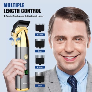 Máquina Cortadora <span class=keywords><strong>de</strong></span> <span class=keywords><strong>Pelo</strong></span> Eléctrica Profesional Inalámbrica Recargable 2026, Kit <span class=keywords><strong>de</strong></span> Aseo para Hombres, Venta al Por Mayor - Product Image 5
