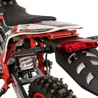 Mini moto de course Benyue K50-1 110cc, vitesse maximale 65 km/h, suspension intégrale, avec protège-mains, clignotants, feu arrière et CVT.