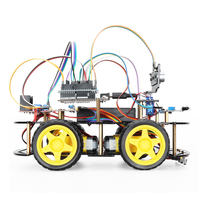 TSCINBUNY 4WD Programación Robot Car Kit DIY Proyecto de placa de desarrollo electrónico para Arduino