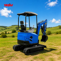 Nouvelle pelle sur chenilles agricole compacte avec moteur Kubota EURO 5, machine de terrassement et de creusement, excavatrice diesel