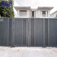 Portes coulissantes automatiques rétractables en alliage d'aluminium, écologiques, durables et anti-corrosion pour appartements et hôtels