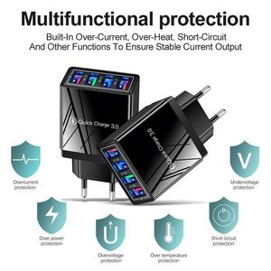 Chargeur mural USB multi-ports 4 ports USB 3.1A multicolores, adaptateur de voyage universel, chargeur rapide pour téléphone portable - Product Image 5