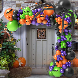 Nuovo Set di archi a catena palloncino di <span class=keywords><strong>Halloween</strong></span> nero e arancione adesivo per pipistrello di <span class=keywords><strong>Halloween</strong></span> decorazione per <span class=keywords><strong>palloncini</strong></span> - Product Image 6