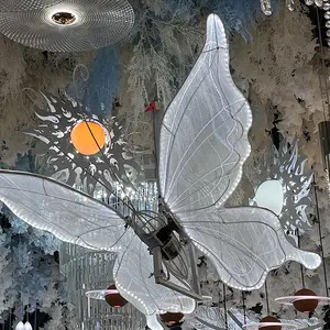 Luces de mariposa decoración de plomo carretera escenario boda mariposa abierta y cerrada proveedores de boda de la calle