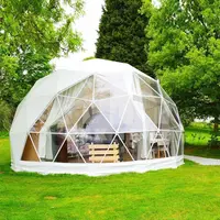 Grande grande trasparente Dessert 6m PVC esterno trasparente geodetica Glamping Igloo tenda a cupola