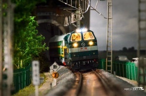 Base de présentation pour train miniature HO échelle 1:87, scène de chemin de fer électrique chinois du <span class=keywords><strong>Sud</strong></span>-<span class=keywords><strong>Ouest</strong></span>, 140x40cm - Product Image 3