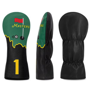 Funda Protectora para Cabeza de Driver de Golf Personalizada con Logotipo <span class=keywords><strong>Masters</strong></span>, Ajustable, de Cuero PU, con Patrón de Bandera, Cierre Elástico, Etiqueta Trasera, Impermeable - Product Image 2