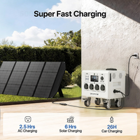 Centrale Électrique Solaire Portable OEM 6000W 3600W 1000W LiFePO4 à Onde Sinusoïdale Pure avec MPPT pour Camping en Extérieur