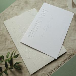 Kartu pos ucapan terima kasih kustom dengan Logo disesuaikan cetak Offset bisnis kustom kartu terima kasih - Product Image 4