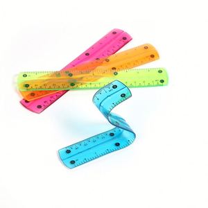 Regla flexible de PVC ecológica de 15 cm para estudiantes, plástico suave de alta calidad para niños - Product Image 1