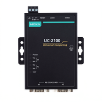Ordinateur industriel Moxa UC-2111-LX Mini Din Rail avec ports Ethernet RS-232/422/485 et fente MicroSD