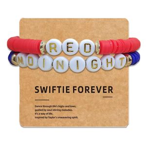 Pulsera de Letras Popular de Cerámica Suave Hecha a Mano con Estilo Europeo y Americano para Fans de SWIFTIE - Product Image 2