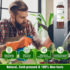ETRUN ALISA Huile de neem naturelle pure Huile essentielle de marque privée pour cheveux et ongles-Apaise l'eczéma Soutient la croissance des cheveux pour le jardinage - Product Image 4