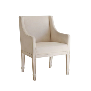 Silla de comedor de madera maciza estilo rústico americano con respaldo acolchado, silla de comedor retro francesa, silla de tocador para el hogar, silla de ocio - Product Image 2