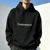 Nouveauté : Sweat à capuche épais doublé polaire, coupe ample, avec broderie floquée