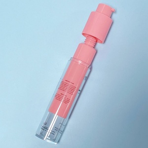 Botella de Maquillaje Cosmético Redonda Personalizada, Recargable, sin Aire, de 15ml, 30ml, 50ml, Color Rosa Esmerilado, Botella con Bomba sin Aire de 1oz - Product Image 2