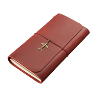 Nuevo Cuaderno de Viaje Plegable de Tres Pliegues TN, Diario Vintage de Cuero Genuino, Libro de Registro Creativo, 100 Hojas, Tamaño de Regalo 22x12.5x3cm