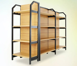 Nhà Máy Tùy Chỉnh Sử Dụng Siêu Thị Gondola Kệ Cửa Hàng Bán Lẻ Kệ Kim Loại Hiển Thị Kệ Hàng Tạp Hóa Giá - Product Image 2