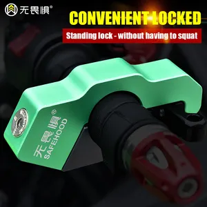 Alarm Aluminum Alloy Safety Anti-theft Anti Acid Scooter Handle Moto Motorcycle Throttle Brake Clutch Grip Lock