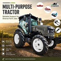 Se Buscan Agentes y Distribuidores: Tractor Agrícola LAWNIO con Salidas Hidráulicas Dobles y Operación Flexible para Siembra