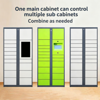 Casier intelligent de récupération de colis à emporter soi-même, assemblé, résistant à la rouille, pour stockage extérieur, armoire de collecte d'articles, usage résidentiel et industriel