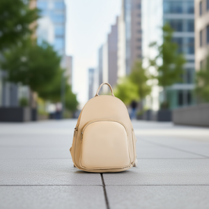 <b>Lady</b> Fashionable Waterproof <b>Small</b> <b>Backpack</b> with Zipper Closure Polyester Lining Strap Carrying System for Daily Use in Summer - Product Image 2