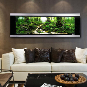 Prachtig interieurontwerp Luxe rechthoekig wand-aquarium voor tropische vissen Aantrekkelijk visueel effect 25W capaciteit - Product Image 3
