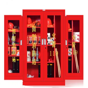 Feuerwehr schrank Mini-Feuerwache Baustelle Ausrüstung Outdoor-Feuer box