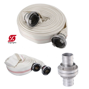 Tuyau d'incendie à livraison rapide, simple gaine, doublure en PU et caoutchouc, avec raccords Storz BS, pour la lutte contre l'incendie - Product Image 1