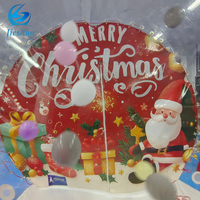 Belle tente à bulles transparente extérieure ballon gonflable bulle tente de Noël gonflable avec tunnel pour station hôtelière