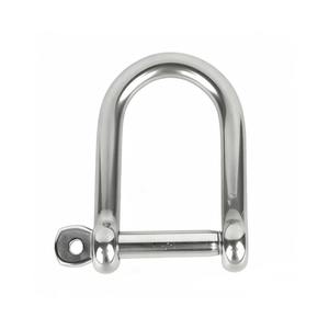 Manille en acier inoxydable Nuk de type D avec goupille à vis à tête carrée, quincaillerie marine extérieure métrique - Product Image 5