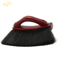 Brosse de billard Rayspeed Bourgogne avec poils de cheval mélangés pour le nettoyage des rails et des tables de snooker - Accessoires de billard