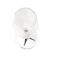 Protecteur de base de gobelets de verre à vin en néoprène de couleur blanche vierge antidérapante