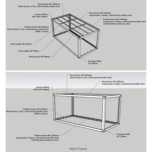 Contenedor Prefabricado de Ensamblaje Rápido de 20 pies y 40 pies, Personalizado para Sala de Reuniones, Hotel, Hospital, Vivienda, Oficina de 3 Pisos, Campamento, Dormitorio - Product Image 4
