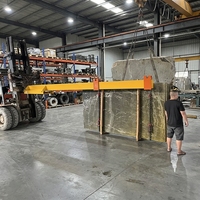 Nouvelle Offre Spéciale : Grue de Manutention Speedone pour Chariot Élévateur – Bras d'Extension pour Chargement et Déchargement de Dalles de Pierre, Paquets et Conteneurs – Modèle Fujian QZDB-B