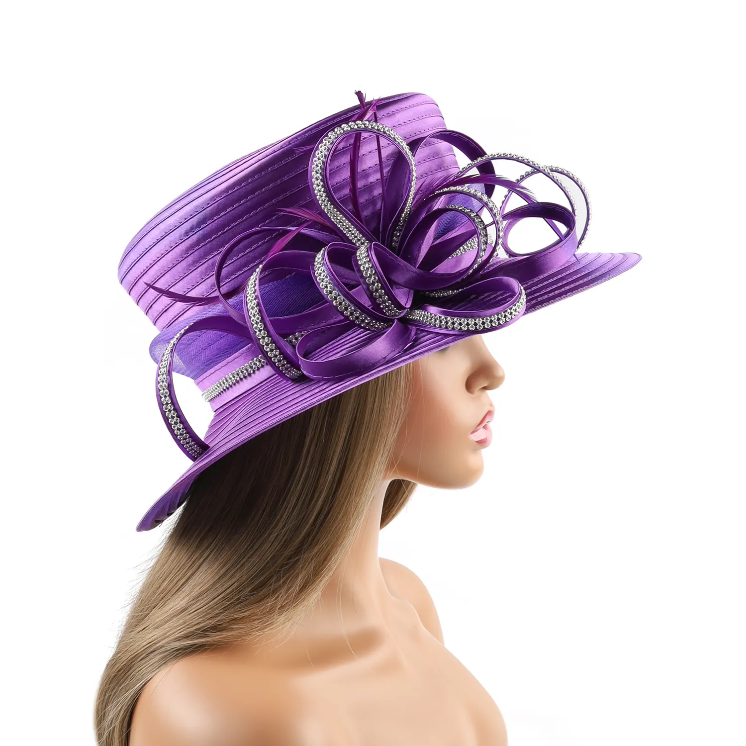 Sombreros de Iglesia Premium Accesorios para el cabello Sombrero de boda perfecto Camuflaje Tocados de viaje Sombreros para damas Mujeres