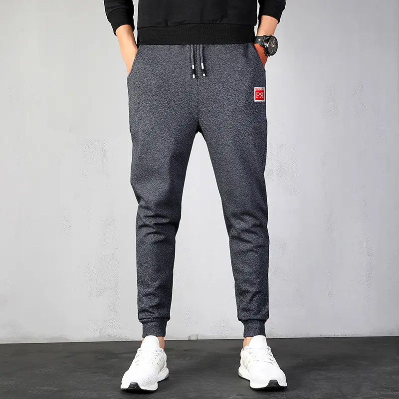 Oem Celana Training Pria, Celana Sweatpants Mode Baru Pria Warna Solid Mengurangi