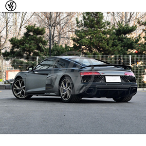 Kits de carrosserie Performante Style en carbone sec brillant tissé sergé, emballés sous vide, ajustement 1:1 pour Audi R8 2016-2018 : Pare-chocs et diffuseur - Product Image 4