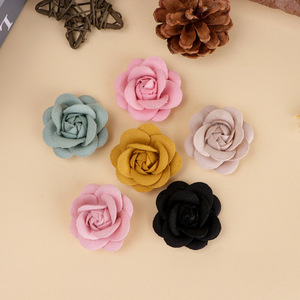 Camellia And Rose Flower Accessories 4.5Cm Cloth Handmade <b>For</b> Hair Ties Corsages Clothing Shoes <b>Hats</b> <b>Wedding</b> Decor - Product Image 2