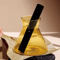 Bouteilles de diffuseur coniques en verre personnalisées pour usine, 50-300 ml, couleur et logo personnalisés, vides, pour aromathérapie et parfum, impression sérigraphique